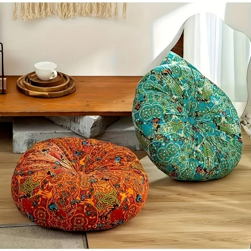 Thick Bohemian Round Meditation Cushion