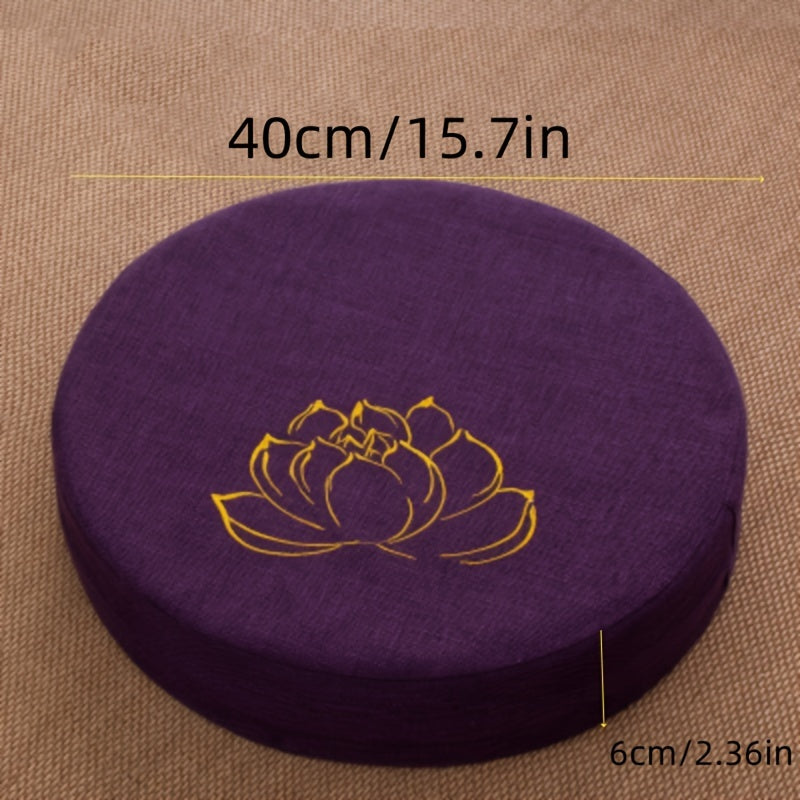 Premium Round Zafu Pillow for Yoga, Zen, Floor Sitting, and Kneeling